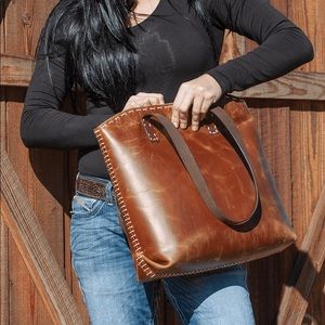 CASHEL distressed leather bag tote, NEW WITH TAGS!